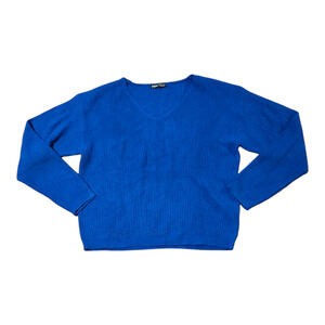 Shein Large Blue Long Sleeve Knit Pullover Sweater